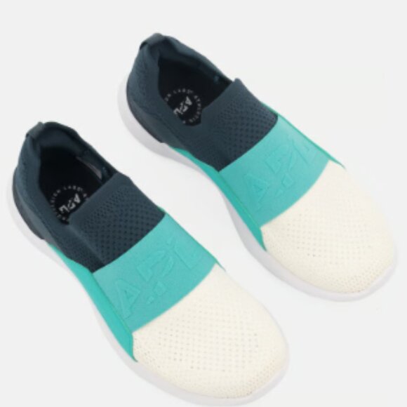 APL Techloom Bliss Slip On Training Shoes Green/White/Teal SZ 10 NEW - Picture 5 of 8